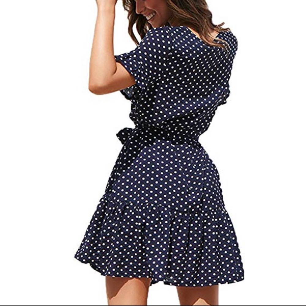 🔹LAINEY Womens Polka Dot Swing Dress🔹 - Picture 4 of 4